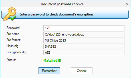 Manual password check